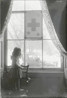 Red Cross Prints: Young Ellen Wilson McAdoo at Window