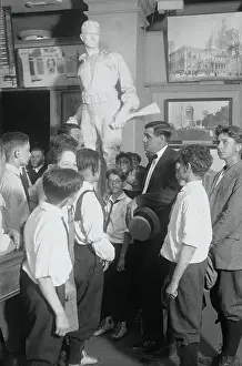 Admiration Prints: Young Fans Surrounding Babe Ruth