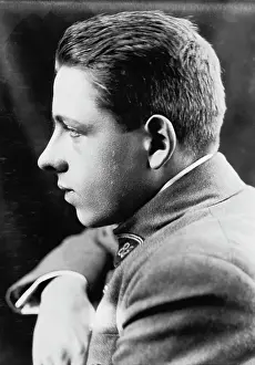 Young Francis Poulenc Profile Portrait