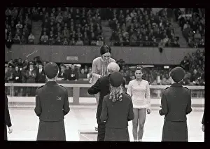 Grenoble Prints: Young Ice Skaters Being Awarded Olympic Medals