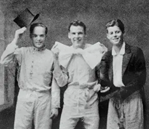 Christmas Card Prints: Young John F. Kennedy and Friends on Cover of Christmas Card