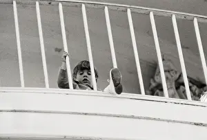 Young John F. Kennedy Jr. Protruding Through Balcony