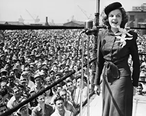 Employee Prints: Young Judy Garland Performing at War Bond Drive