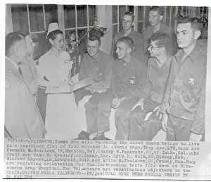 Young Men in Army Hospital
