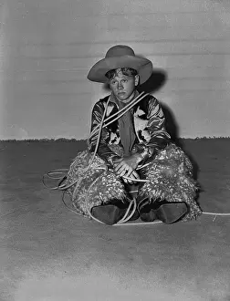 Young Mickey Rooney in Cowboy Outfit