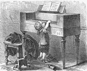 Genius Prints: Young Mozart Playing Spinet
