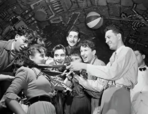 Reveler Prints: Young Parisians in Underground Nightclub