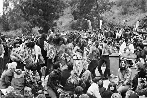 Hippie Prints: Young People Sing and Dance at Love-In