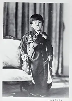 Young Princess Kazuko Taka Standing by Chair