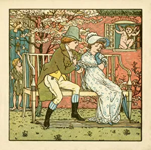 Young Regency style couple