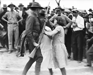Cloth Prints: Young Rioters Try to Disarm National Guardsman