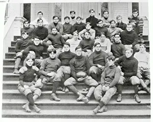 Young Robert Taft Sitting with Football Squad