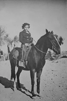Young Sandra O'Connor on Horseback