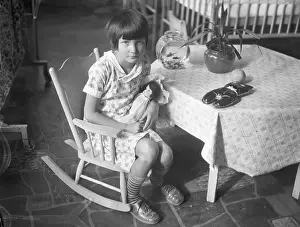 Arkansas Prints: Young Sickly Girl with Her Doll