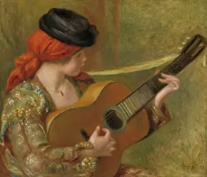 Post Impressionist Prints: Young Spanish Woman With A Guitar