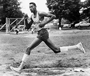 Teenage Boy Prints: Young Wilt Chamberlain Running