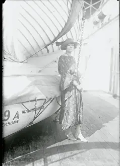 Young Woman Aboard Ship