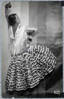 Argentine Prints: Young Woman In Argentine Costume