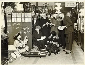 Board Game Prints: Young Woman Demonstrates Mah Jongg/Nyc