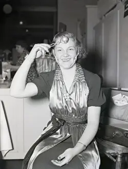Invention Prints: Young Woman With Dimple Maker