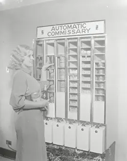 Indulgence Prints: Young Woman at Grocery Vending Machine