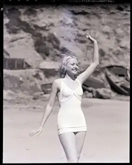 Young Woman Posing on the Beach