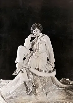 Young Woman Posing in Fancy Pajama Set