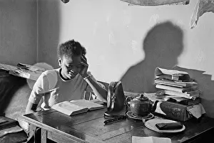 Young Woman Studying