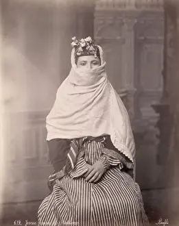 Veil Prints: Young Woman in Traditional Middle Eastern Dress