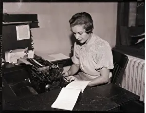 Typing Prints: Young Woman Types from Shorthand Book