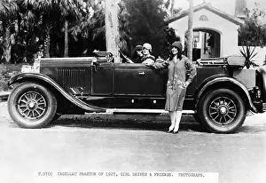 Convertible Prints: Young Women with 1927 Cadillac Phaeton