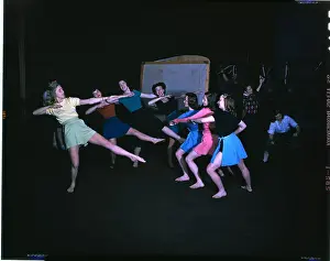 Wellesley Prints: Young Women Performing Dance