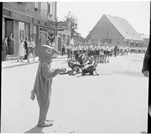 Youngster as Rabbit During Seehasen Festival Parade