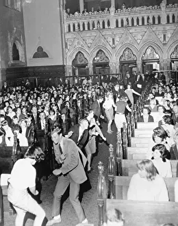 Youngsters Dancing Inside Church