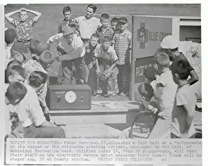 Milwaukee Prints: Youngsters Practicing Pitching