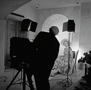 Huty25365 Prints: Yousuf Karsh Portrait Session With Mamie Eisenhower