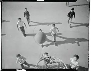 Youths Playing Basketball