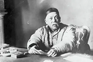 Yuan Shi Kai at His Desk