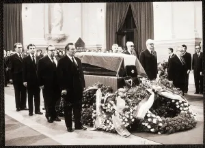 Officials Prints: Yugoslavian Ministers at Funeral