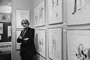 Yves Saint Laurent At an Exhibition