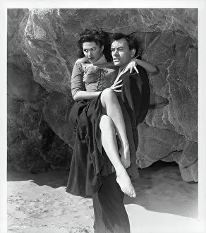 Yvonne De Carlo And John Ireland In Hurricane Smith