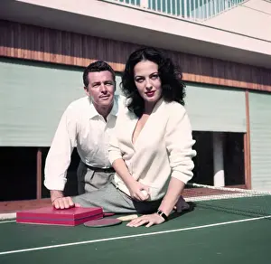 Yvonne Sanson and Steve Barclay on Paddleball Court
