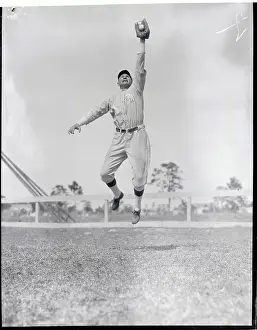 Zach Wheat Jumping Up to Catch Ball
