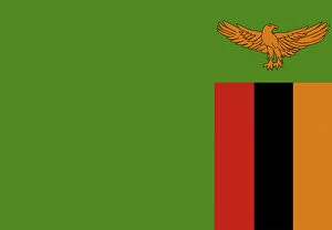 Images Dated 15th February 2019: Zambia Flag Illustration