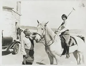 Zane Grey Posing with Polo Player