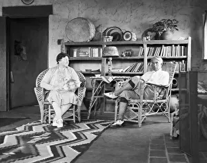 Zane Grey and His Wife at Home