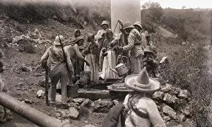 Camp Prints: Zapatistas Draw Water From Camp Well