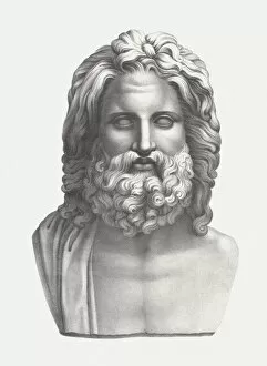 Greek Mythology Decor Prints Gallery: Zeus - supreme god of Greek mythology, published c. 1830