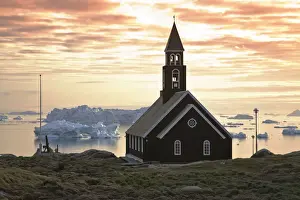 Religious Building Prints: Zion Church of Disko Bay, Ilulissat, Greenland