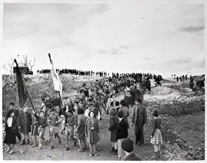 Zionist March To Tomb Of Herzl 12/9/49